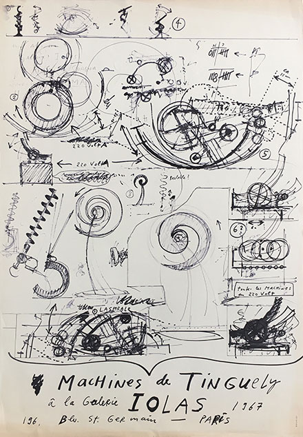 Présentation des livres, affiches et ephemera autour de Niki de Saint-Phalle et Jean Tinguely à la librairie-galerie Mouvements